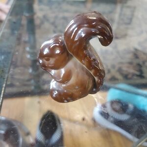 Vintage Boyd Sammy The Brown Slag Glass Squirrel